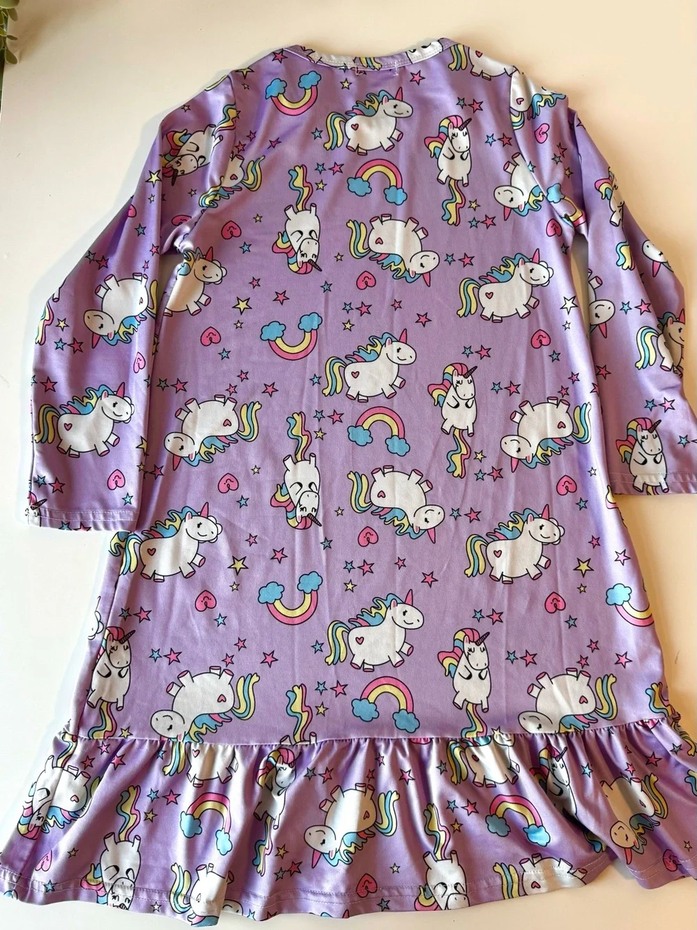 Girls Nightgown Bundle Size 6/7 Unicorn & Ballerina Sleep Dresses Set of 2 - Picture 7 of 14